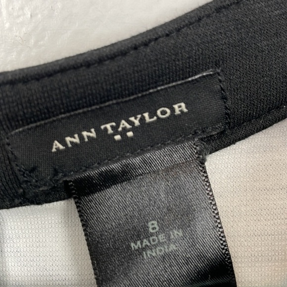 Ann Taylor sleeveless dress women size 8 flower print V neck A Line zip closure - Picture 8 of 8